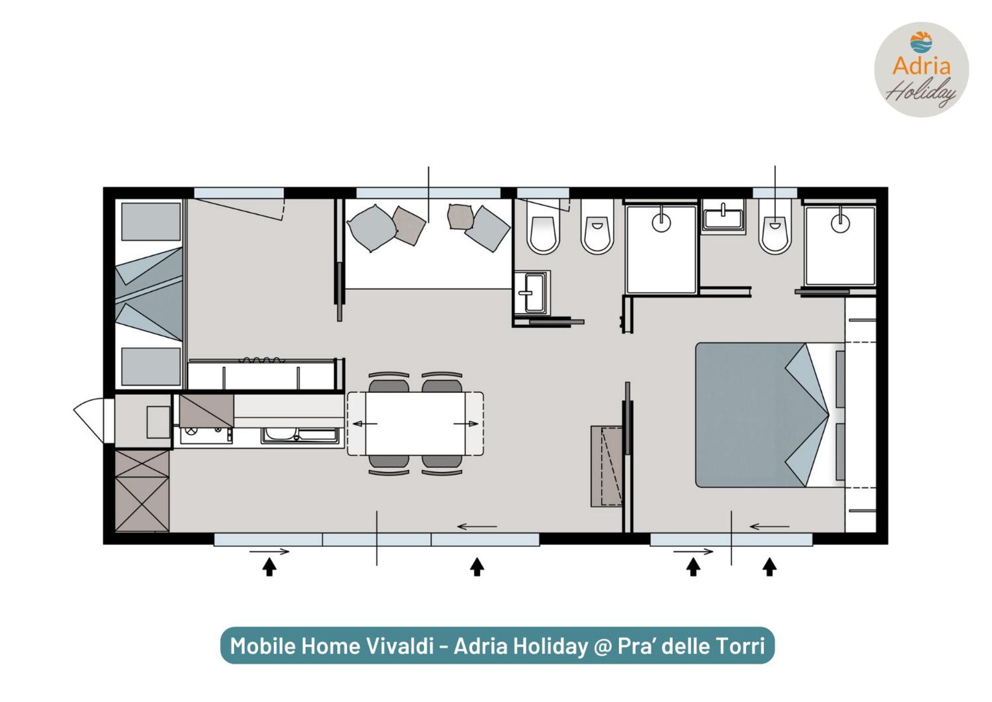 Pra' Delle Torri - Adria Holiday Mobile Homes كاوْرلي المظهر الخارجي الصورة